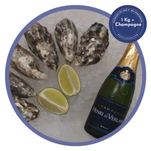pack 1kg ostras + champagne (200ml)